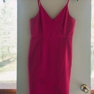 Gianni Bini Hot Pink Strapless Slip Dress